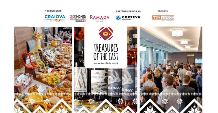 Craiova devine punct de întâlnire pentru vin, gastronomie și turism, la „Treasures of the East”