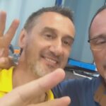 Consilierul local Valeriu Matei, alături de primarul Mario De Mezzo