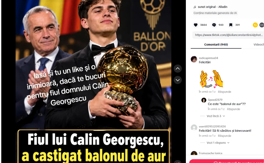 O glumă de pe TikTok, virală în rândul susținătorilor lui Georgescu - Jurnalul Olteniei – Știri din Craiova și Oltenia O glumă de pe TikTok, virală în rândul susținătorilor lui Georgescu